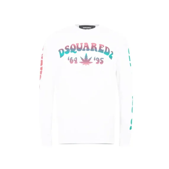DSQUARED2 Smoke Long Sleeve T-Shirt (Colour - White 100)