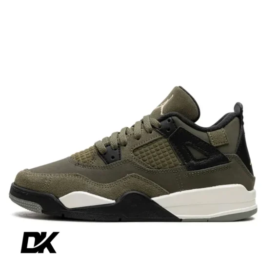Jordan 4 Retro SE Craft Medium Olive (Pre School Kids)