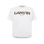 LANVIN Curb Embroidered T-Shirt- White
