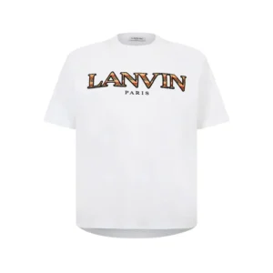 LANVIN Curb Embroidered T-Shirt- White