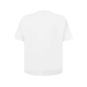 LANVIN Curb Embroidered T-Shirt White 01-2