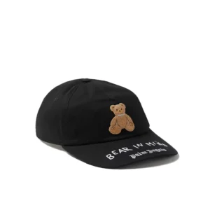 PALM ANGELS Bear in Mind Cap in Cotton-twill