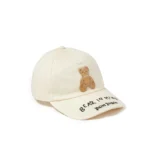 PALM ANGELS Bear in Mind Cap in Cotton-Twill WHITE