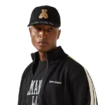 PALM ANGELS Bear in Mind Cap in Cotton-twill