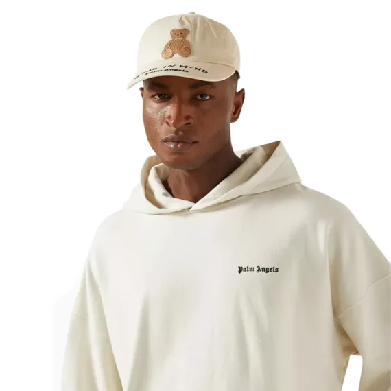 PALM ANGELS Bear in Mind Cap in Cotton-Twill WHITE