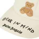 PALM ANGELS Bear in Mind Cap in Cotton-Twill WHITE