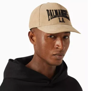 PALM ANGELS Logo-embroidered Baseball Cap in Corduroy-2