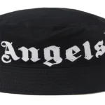 PALM ANGELS Logo-Print Bucket Hat in Cotton