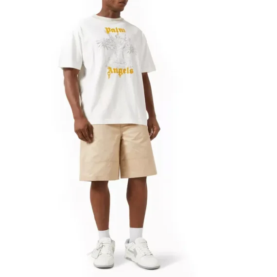 Palm Angels Angel Logo T-shirt in Cotton