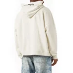 Palm Angels Logo Hoodie in Cotton WHITE