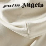 Palm Angels Logo Hoodie in Cotton WHITE