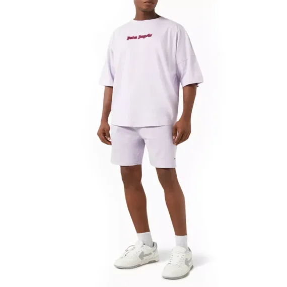 Palm Angels Neon Logo T-shirt in Cotton