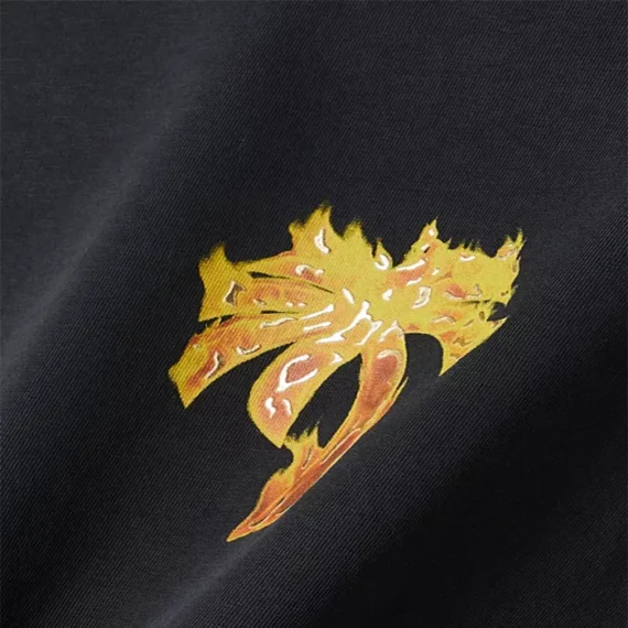 Palm Angels Burning Palm Oversized T-shirt in Cotton-jersey