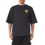 Palm Angels Burning Palm Oversized T-shirt in Cotton-jersey
