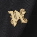 Palm Angels Monogram Pin Hoodie in Cotton