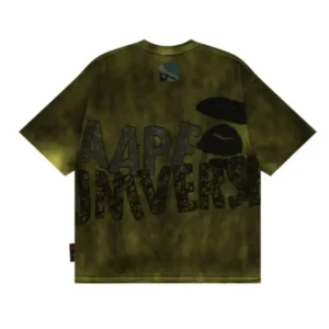Aape Logo-decorated dyed T-shirt Sage Green-2