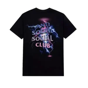Anti Social Social Club Bolt From The Blue T-shirt Black