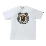 BAPE x Medicom Toy Bearbrick Camo Bear Busy Works Tee White/Black