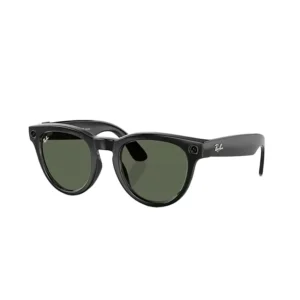 Ray-Ban Meta Low Bridge Fit Headliner 'Shiny Black Lenses G-15 Green'