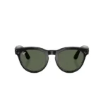Ray-Ban Meta Low Bridge Fit Headliner 'Shiny Black Lenses G-15 Green'