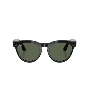 Ray-Ban Meta Low Bridge Fit Headliner ‘Shiny Black Lenses G-15 Green’-2