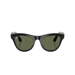 Ray Ban Meta Skyler Shiny Black Lenses – G-15 Green-2