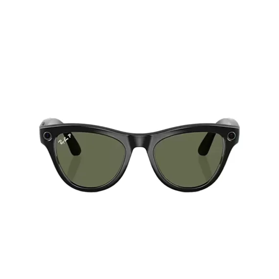 Ray Ban Meta Skyler Shiny Black Lenses - G-15 Green