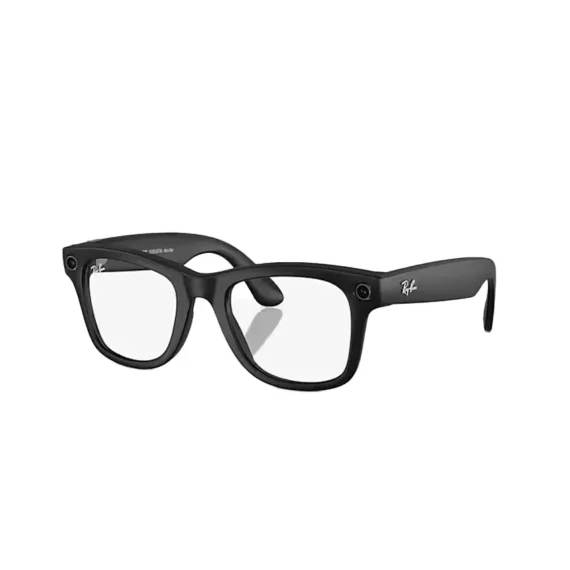 Ray Ban Meta Smart Glasses - Wayfarer 'Matte Black' Lenses- Clear/Graphite Green