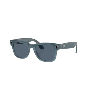 Ray Ban Meta Smart Glasses - Wayfarer Matte Jeans Lenses- Dusty Blue