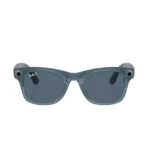 Ray Ban Meta Smart Glasses - Wayfarer Matte Jeans Lenses- Dusty Blue