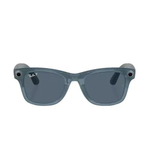 Ray Ban Meta Smart Glasses – Wayfarer Matte Jeans Lenses- Dusty Blue-2