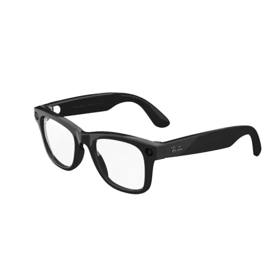Ray Ban Meta Smart Glasses - Wayfarer Shiny Black Clear Lenses