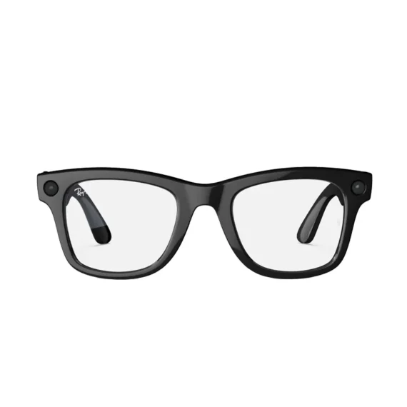 Ray Ban Meta Smart Glasses - Wayfarer Shiny Black Clear Lenses