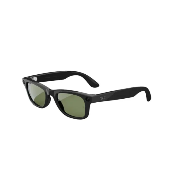 Ray Ban Meta Smart Glasses - Wayfarer Shiny Black G-15 Green Lenses