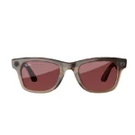 Ray Ban Meta Smart Glasses - Wayfarer Shiny Warm Stone Lenses- Clear/Watermelon Red Transitions