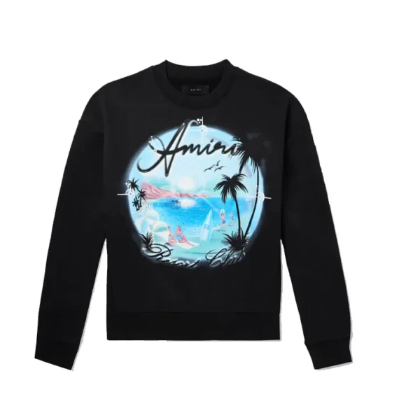 Amiri Oversized Crystal-Embellished Printed Cotton-Jersey Sweatshirt