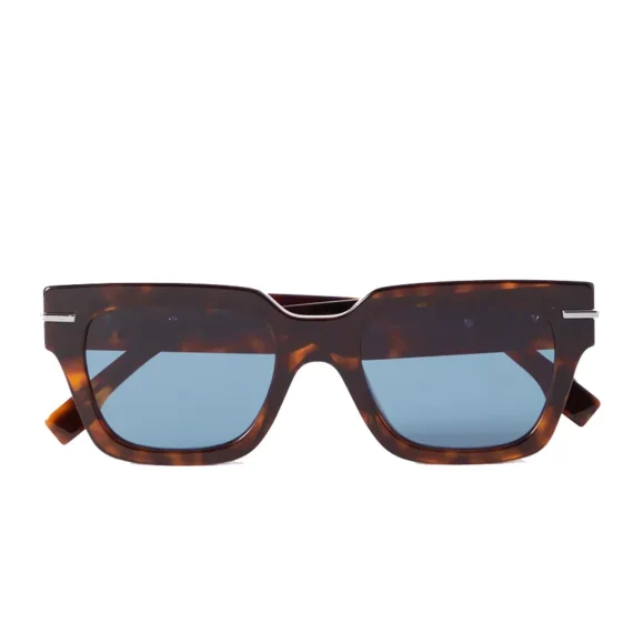 FENDI EYEWEAR Fendigraphy Square-Frame Tortoiseshell Acetate Sunglasses