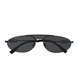 FENDI EYEWEAR O'Lock Aviator-Style Metal Sunglasses