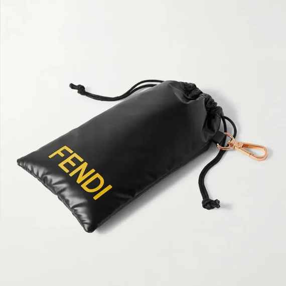 FENDI EYEWEAR O'Lock Aviator-Style Metal Sunglasses