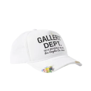 GALLERY DEPT Workshop Paint-Splattered Logo-Print Canvas and Mesh Trucker Cap