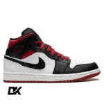 Jordan 1 Mid Gym Red Black Toe
