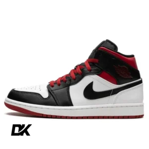 Jordan 1 Mid Gym Red Black Toe