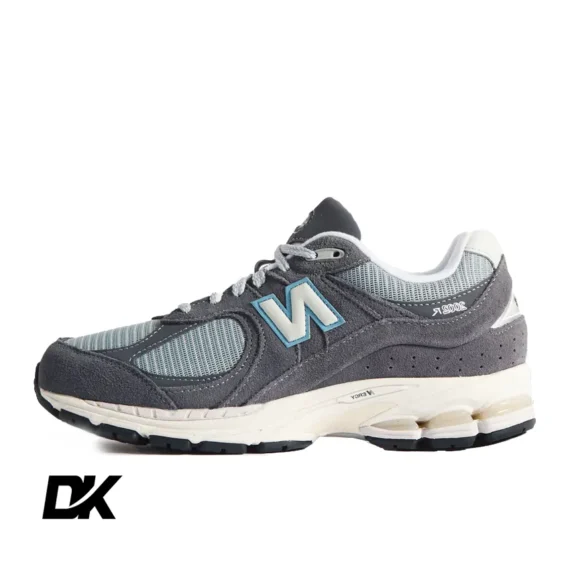 New Balance 2002R leather-trimmed mesh and suede sneakers Color: Gray