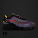 New Balance M1000 Embroidered Reflective Faux Leather and Mesh Sneakers COLOUR BLACK